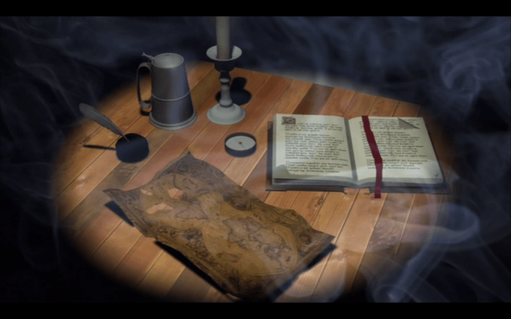 British Library example 1, books on a table